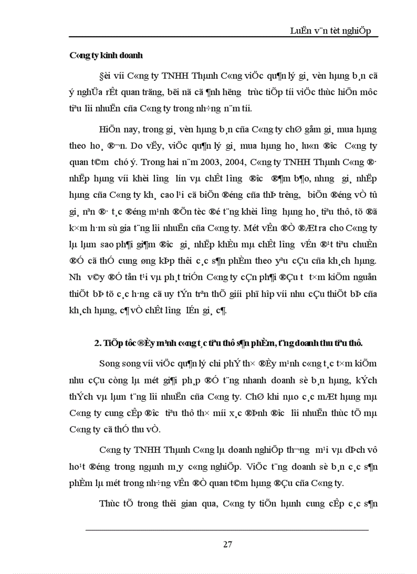 image for page Lợi nhuận và một số giải pháp chủ yếu tăng lợi nhuận tại Công ty TNHH Thành Công 1
