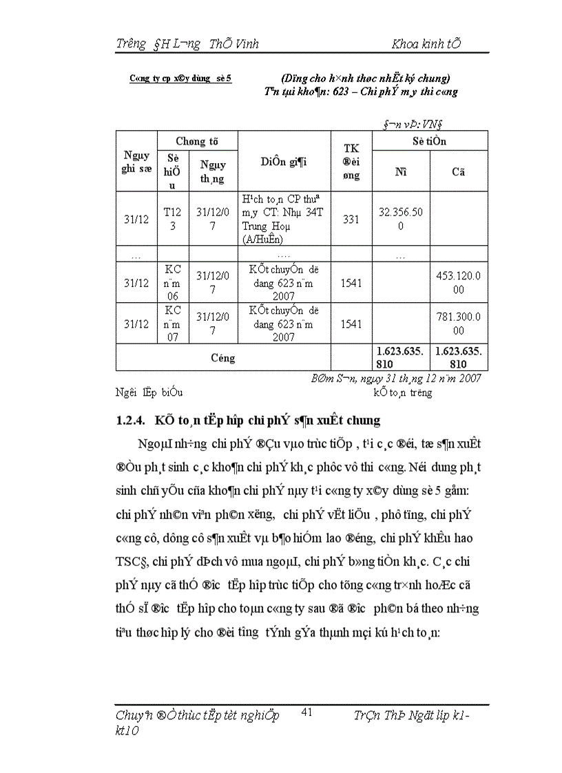 image for page Hoàn thiện phương pháp kế toán chi phí xây lắp tại Công ty Cổ phần xây dựng số 5 trong điều kiện vận dụng hệ thống chuẩn mực kế toán Việt Nam 1