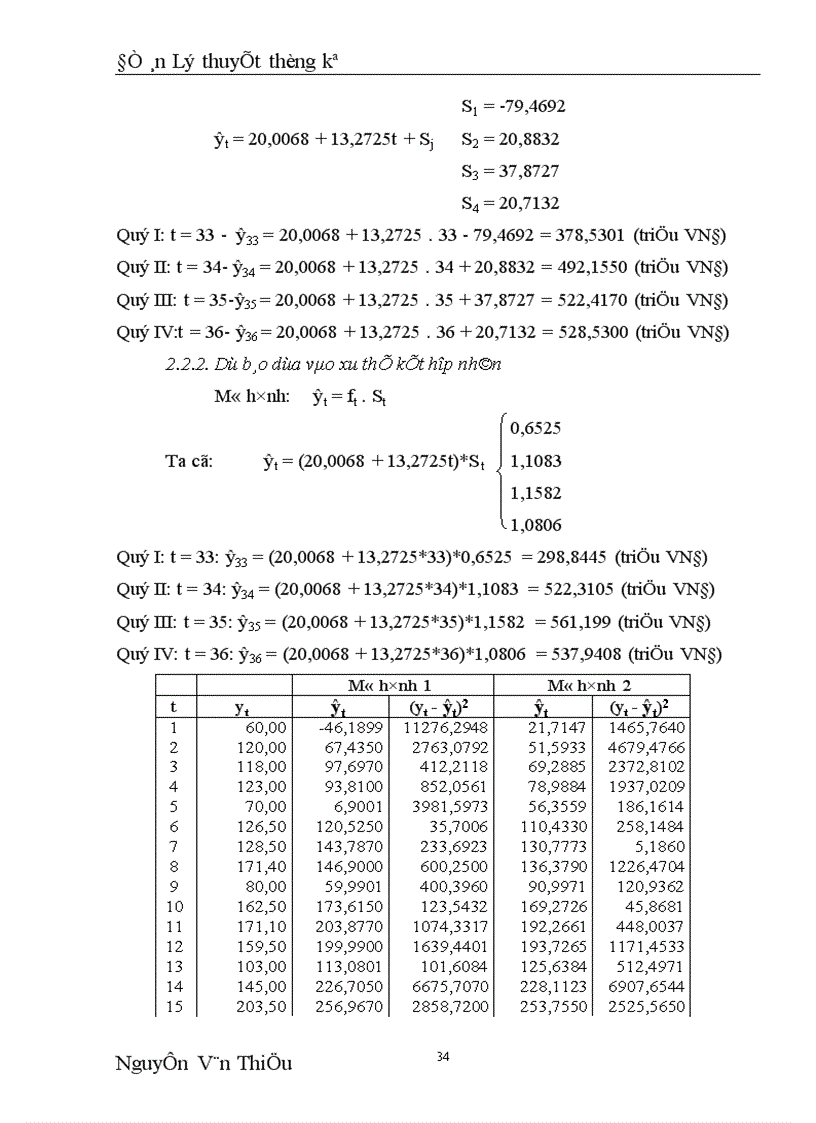 image for page Dùng phương pháp dãy số thời gian để phân tích sự biến động tổng doanh thu của công ty TNHH Thiết bị Giặt Là Công nghiệp và dự báo năm 2004 1