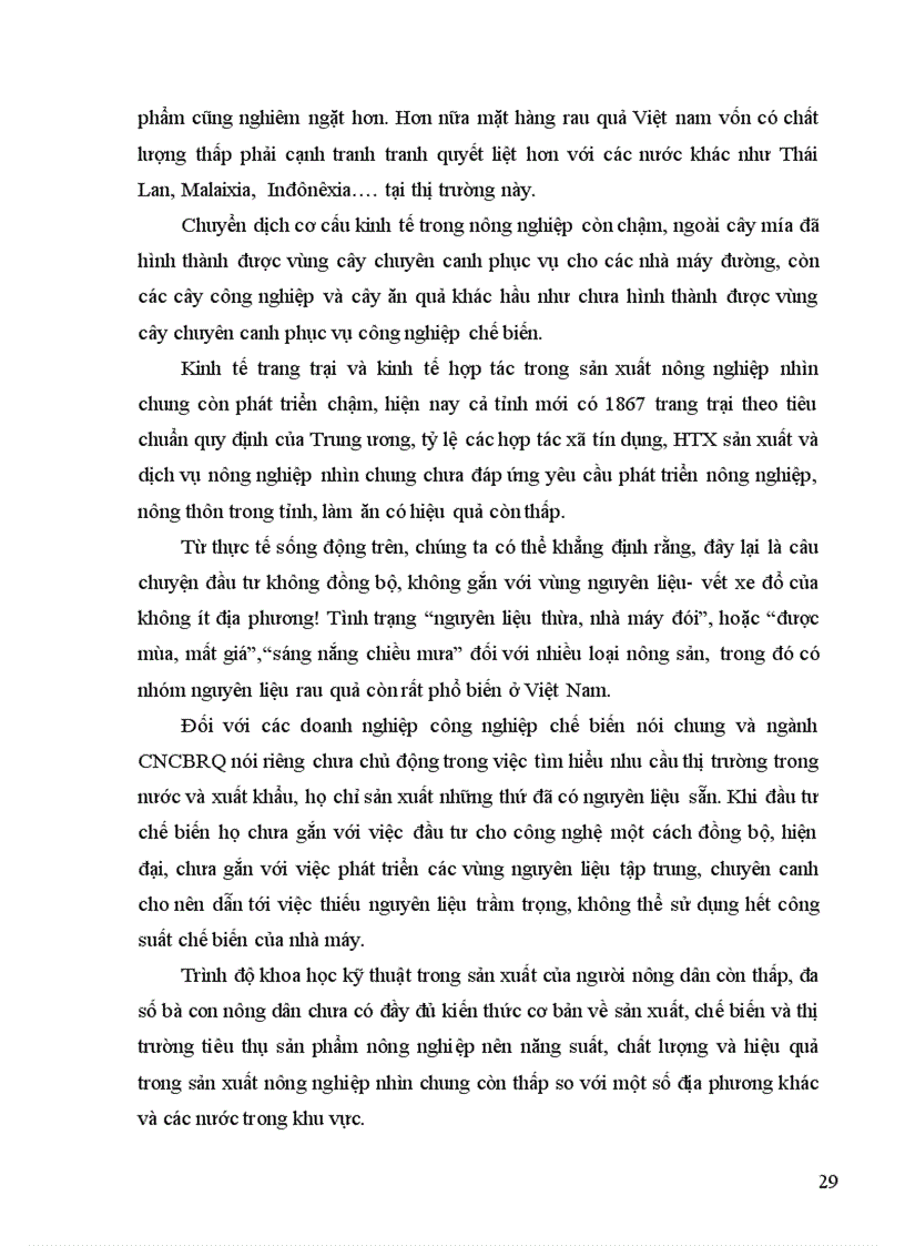 image for page Các nhân tố ảnh hưởng đến phát triển ngành công nghiệp chế biến rau quả 1