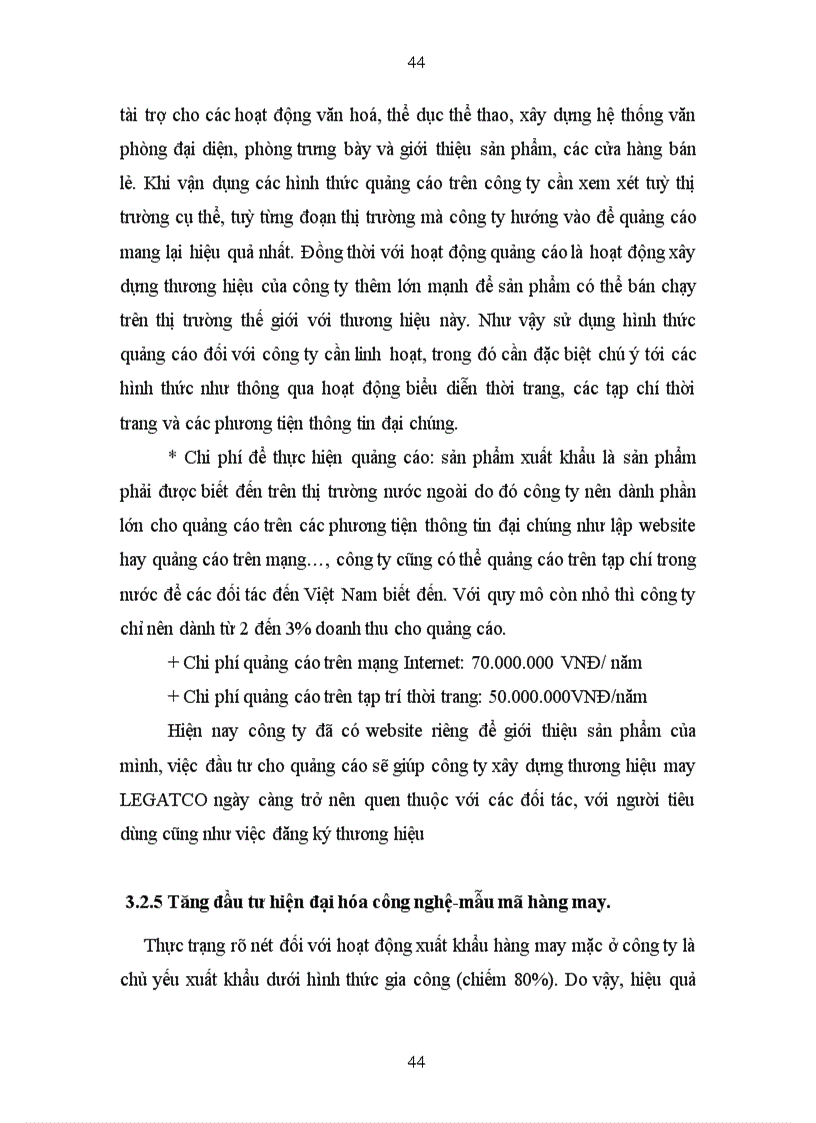 image for page Đẩy mạnh xuất khẩu hàng may mặc của Tổng Công ty May 10 CTCP