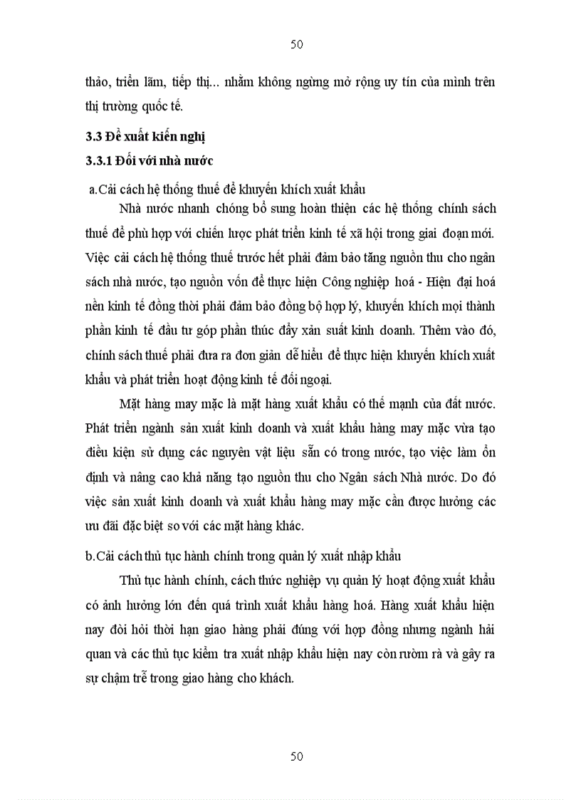 image for page Đẩy mạnh xuất khẩu hàng may mặc của Tổng Công ty May 10 CTCP