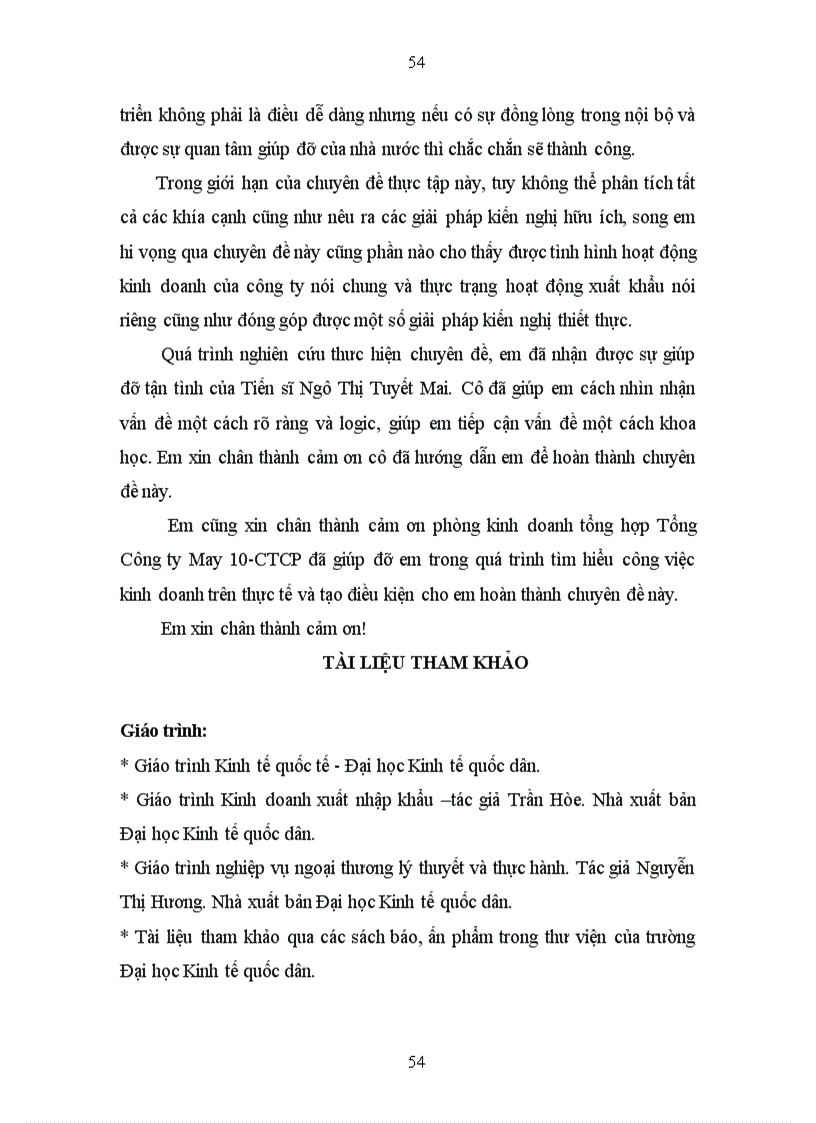 image for page Đẩy mạnh xuất khẩu hàng may mặc của Tổng Công ty May 10 CTCP