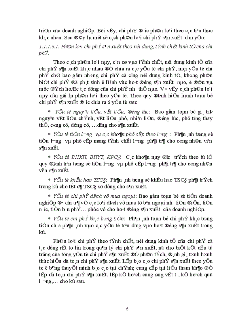 image for page Kế toán tập hợp chi phí sản xuất và tính giá thành ở Xí nghiệp in 15 1