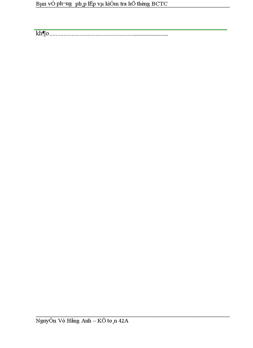 image for page Bàn về phương pháp lập và kiểm tra hệ thống BCTC Đề tài Bàn về phương pháp lập và kiểm tra hệ thống BCTC