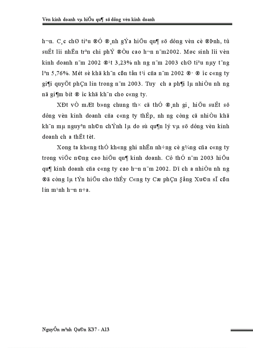 image for page Vốn kinh doanh và hiệu quả sử dụng vốn kinh doanh ở Công ty Cổ phần Đồng Xuân