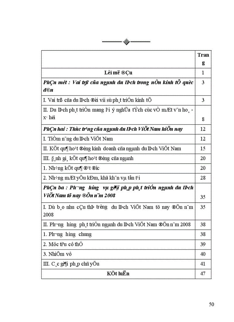 image for page Phương hướng phát triển ngành du lịch Việt Nam từ nay đến năm 2008
