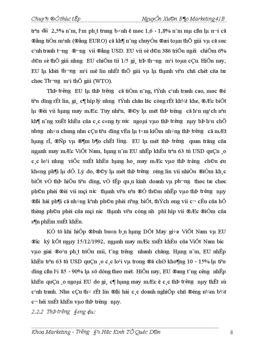 image for page Thực trạng và giải pháp marketing để đẩy mạnh tiêu thụ một số sản phẩm chủ yếu ở công ty May Đức Giang 1