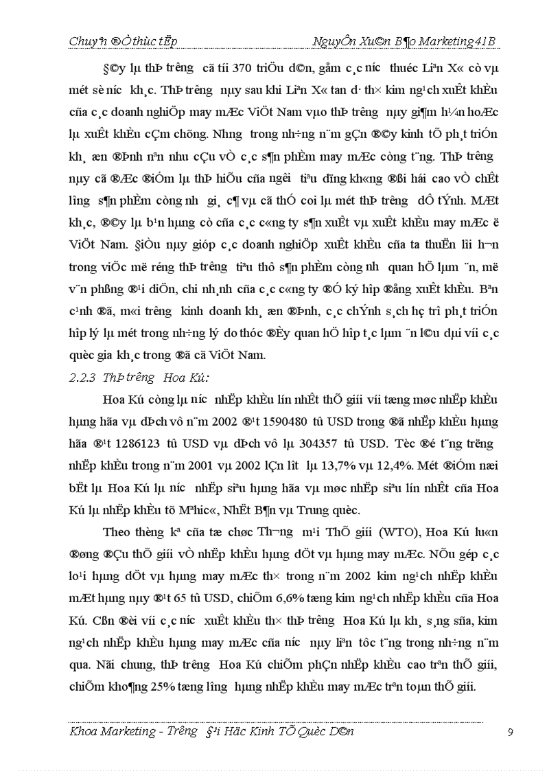 image for page Thực trạng và giải pháp marketing để đẩy mạnh tiêu thụ một số sản phẩm chủ yếu ở công ty May Đức Giang 1