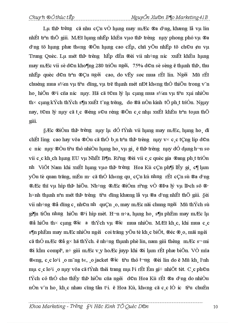 image for page Thực trạng và giải pháp marketing để đẩy mạnh tiêu thụ một số sản phẩm chủ yếu ở công ty May Đức Giang 1