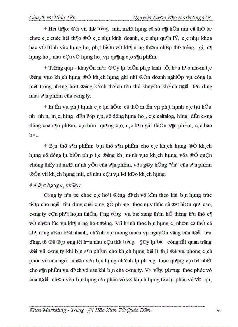 image for page Thực trạng và giải pháp marketing để đẩy mạnh tiêu thụ một số sản phẩm chủ yếu ở công ty May Đức Giang 1