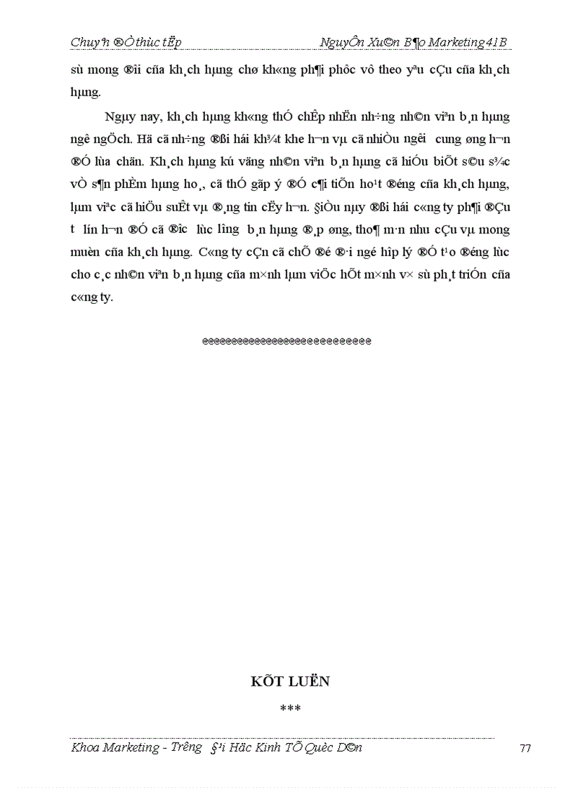 image for page Thực trạng và giải pháp marketing để đẩy mạnh tiêu thụ một số sản phẩm chủ yếu ở công ty May Đức Giang 1