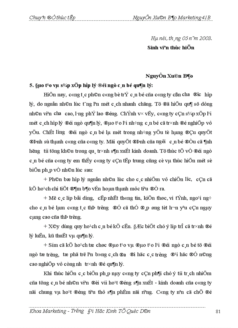 image for page Thực trạng và giải pháp marketing để đẩy mạnh tiêu thụ một số sản phẩm chủ yếu ở công ty May Đức Giang 1