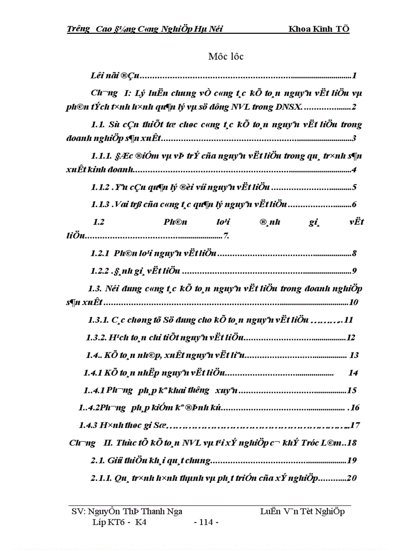 image for page Hoàn thiện công tác kế toán nguyên vật liệu ở xí nghiệp cơ khí Trúc Lâm