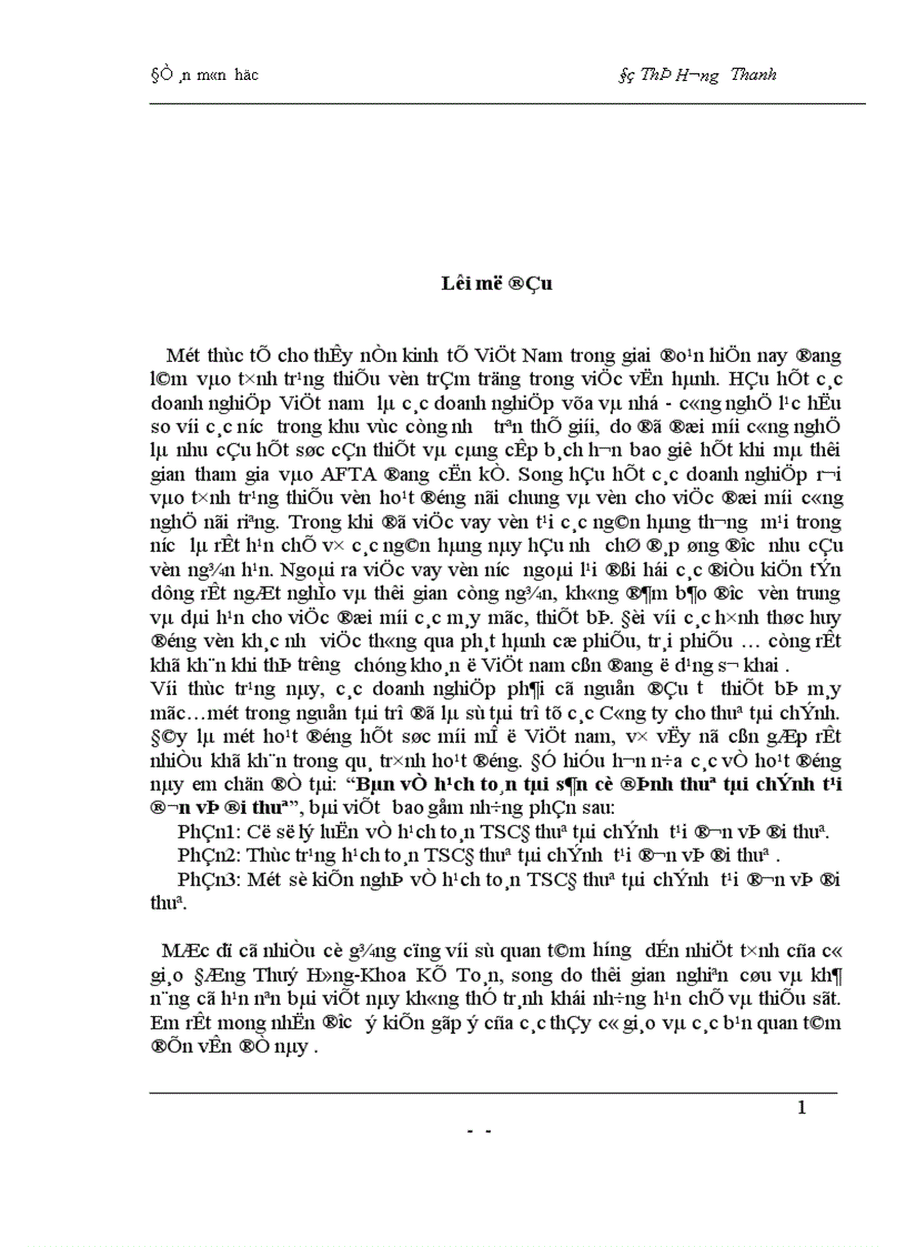 image for page Bàn về hạch toán tài sản cố định thuê tài chính tại đơn vị đi thuê 1