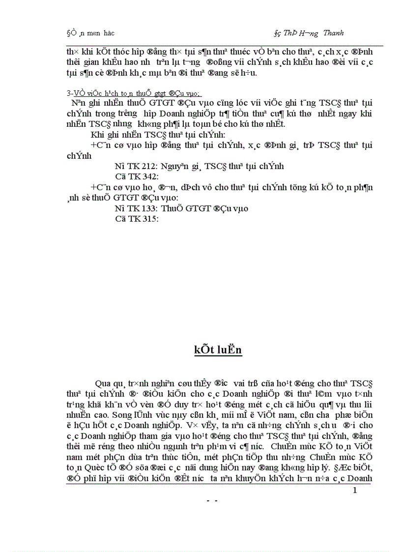image for page Bàn về hạch toán tài sản cố định thuê tài chính tại đơn vị đi thuê 1