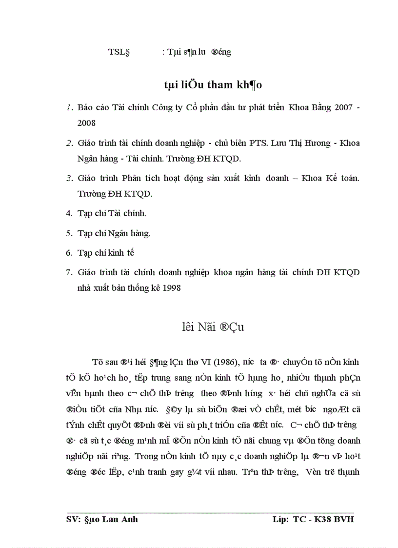 image for page Giải pháp nâng cao hiệu quả sử dụng Vốn tại Công ty cổ phần Đầu Tư Phát Triển Khoa Bằng