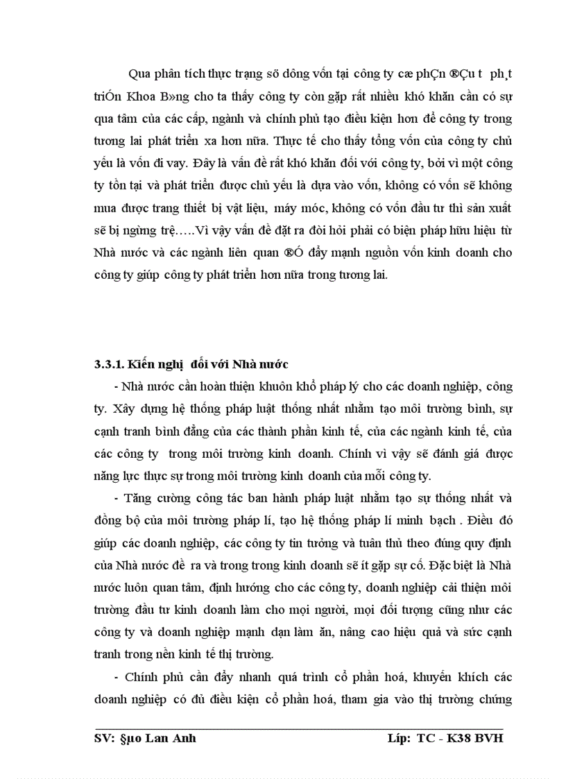 image for page Giải pháp nâng cao hiệu quả sử dụng Vốn tại Công ty cổ phần Đầu Tư Phát Triển Khoa Bằng