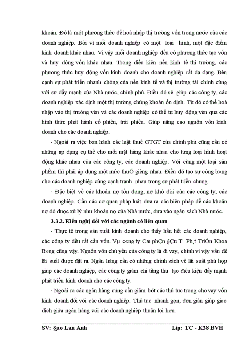 image for page Giải pháp nâng cao hiệu quả sử dụng Vốn tại Công ty cổ phần Đầu Tư Phát Triển Khoa Bằng
