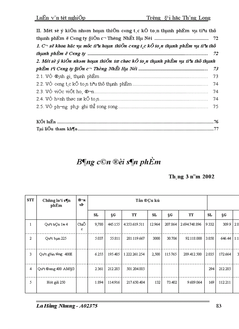 image for page Kế toán hạch toán thành phẩm và tiêu thụ thành phẩm tại công ty Điện cơ Thống Nhất Hà Nội