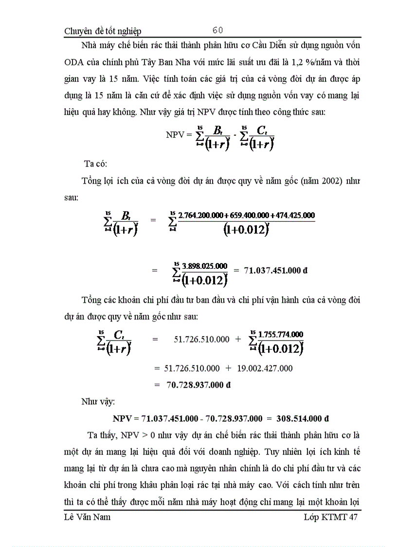 image for page Đánh giá hiệu quả hoạt động của nhà máy xử lý rác thải sinh hoạt làm phân bón hữu cơ Cầu Diễn Hà Nội 1