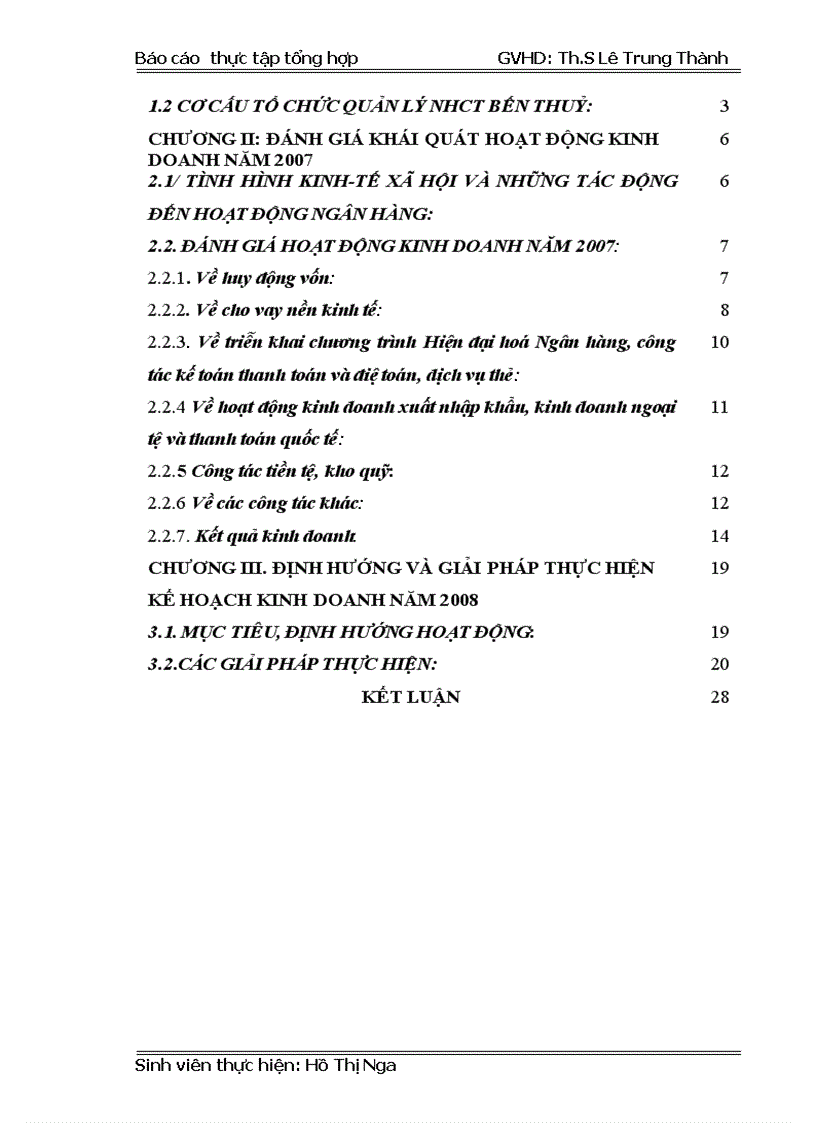 image for page Báo cáo thực tập tổng hợp của Chi nhánh NHCT Bến Thuỷ
