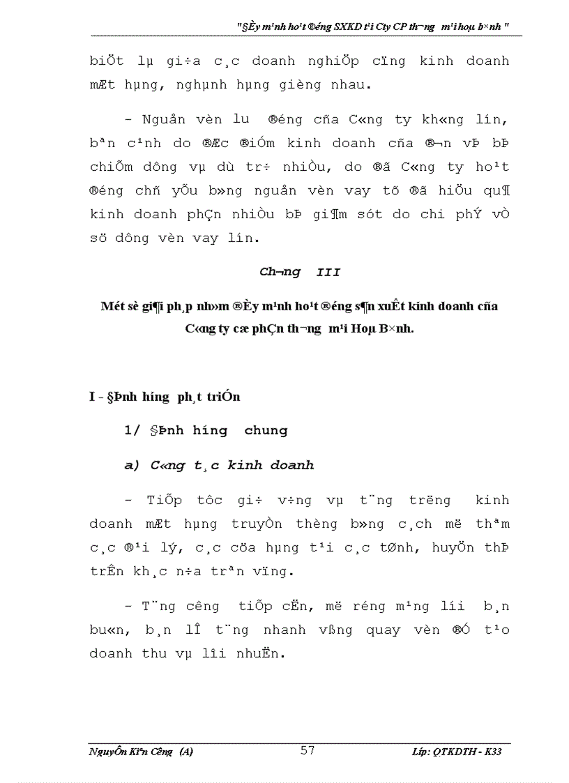 image for page Đẩy mạnh hoạt động sản xuất kinh doanh tại Công cổ phần Thương mại Hoà bình 1