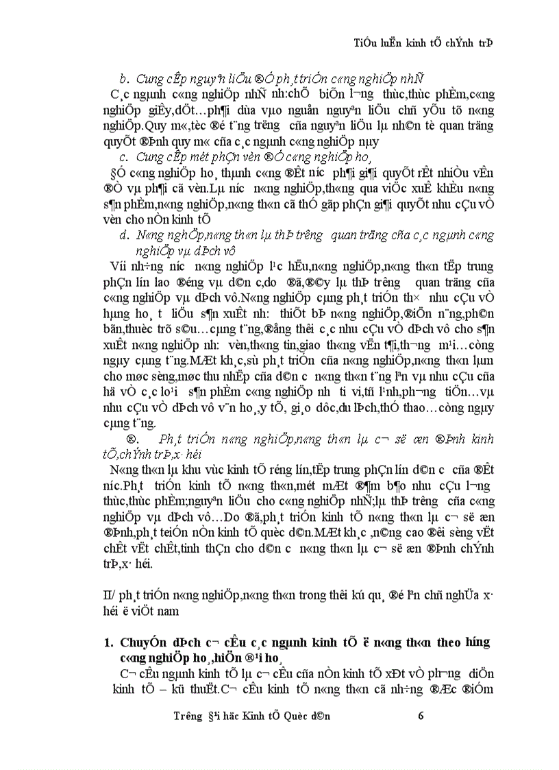 image for page Thực trạng và giải pháp chuyển dịch cơ cấu nông nghiệp nông thôn theo hướng công nghiệp hoá hiện đại hoá