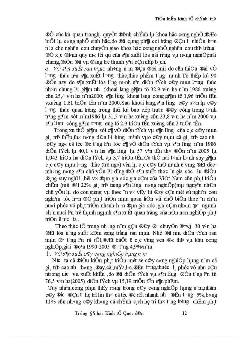 image for page Thực trạng và giải pháp chuyển dịch cơ cấu nông nghiệp nông thôn theo hướng công nghiệp hoá hiện đại hoá