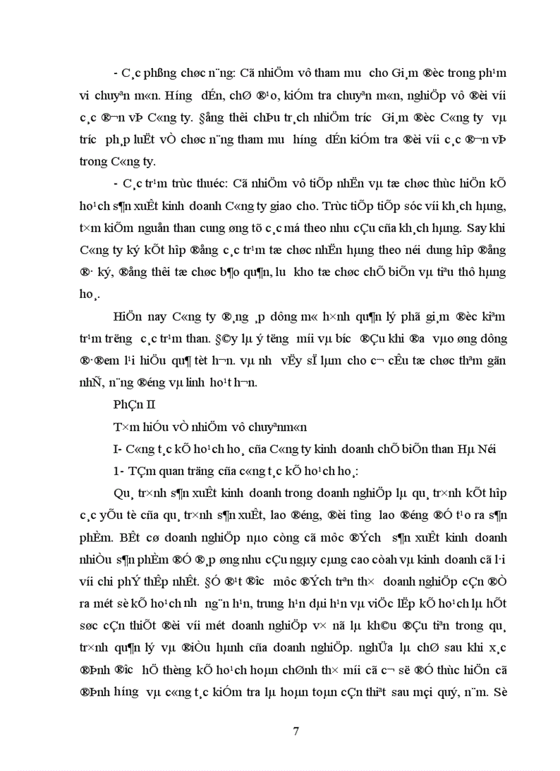 image for page Phương pháp lập kế hoạch giá thành tại Công ty than Hà Nội