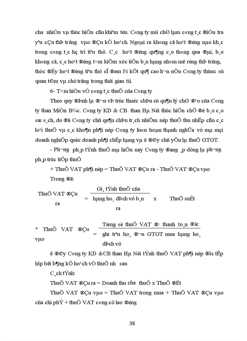 image for page Phương pháp lập kế hoạch giá thành tại Công ty than Hà Nội