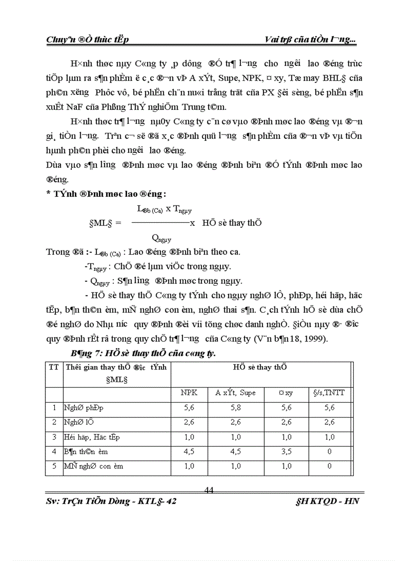 image for page Vai trò của tiền lương trong nâng cao năng xuất lao động tại Công ty Supe phốt phát và hoá chất Lâm Thao 1