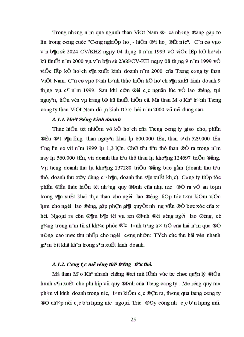 image for page Đánh giá hiệu quả sản xuất kinh doanh ở Công ty than Mạo Khê 1