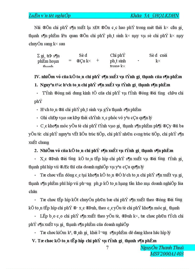image for page thực trạng kế toán tập hợp chi phí sản xuất và tính giá thành sản phẩm nước sạch tại công ty cấp nước thái nguyên 1