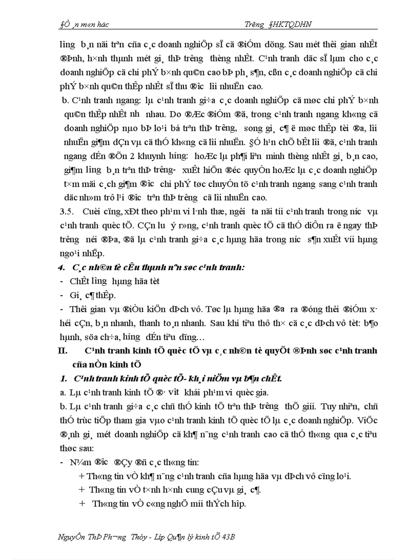 image for page Thực trạng sức cạnh tranh của ngành da giầy trong thời gian qua