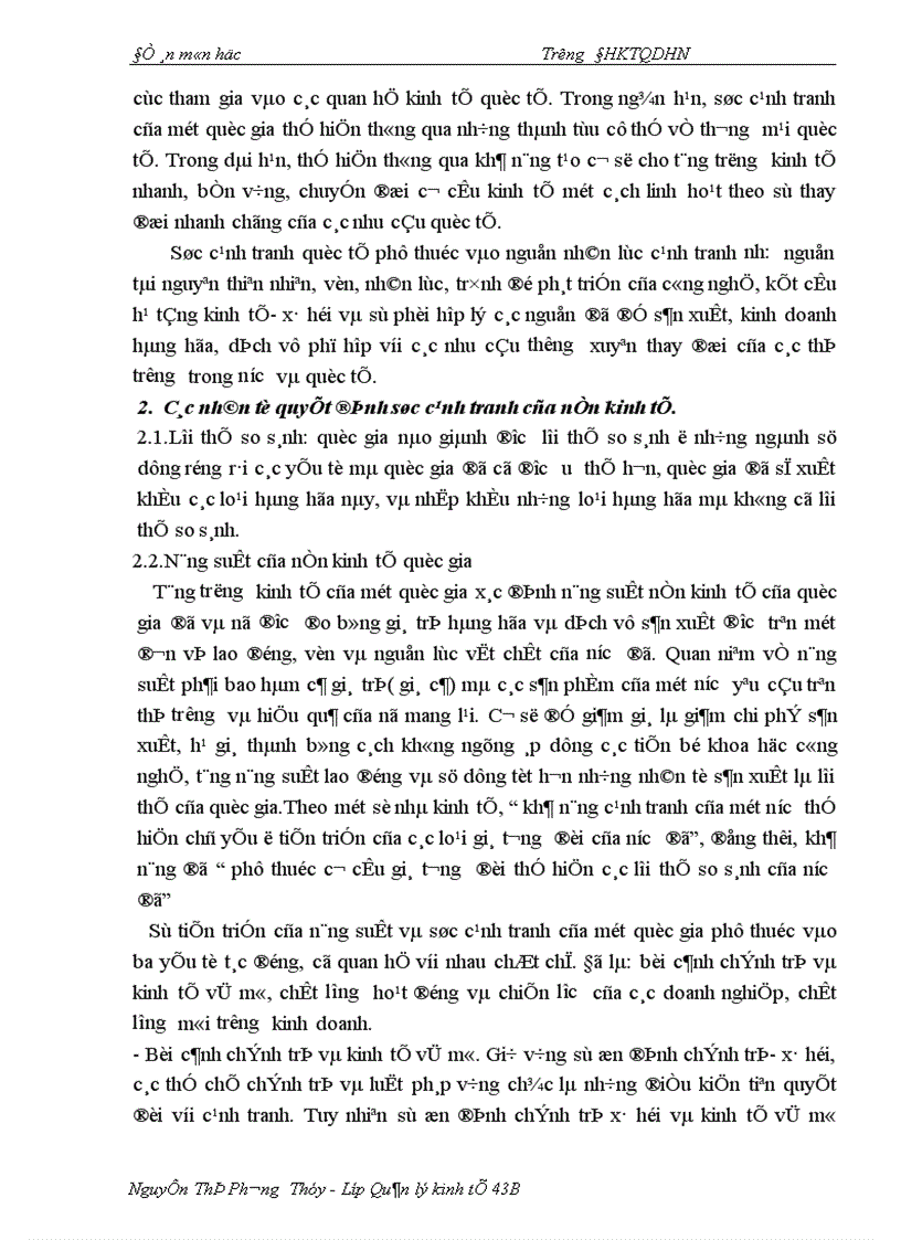 image for page Thực trạng sức cạnh tranh của ngành da giầy trong thời gian qua