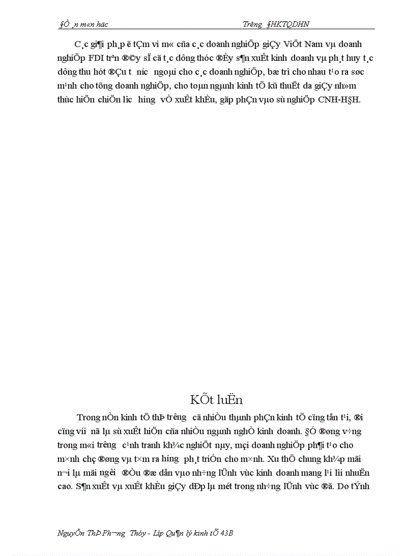 image for page Thực trạng sức cạnh tranh của ngành da giầy trong thời gian qua