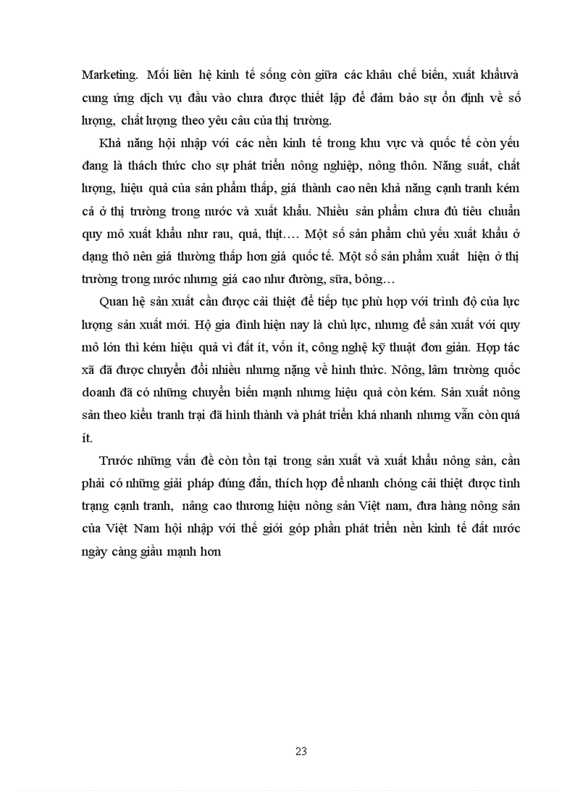 image for page Vai trò của thương hiệu trong việc nâng cao năng lực cạnh tranh của ngành nông sản Việt Nam 1