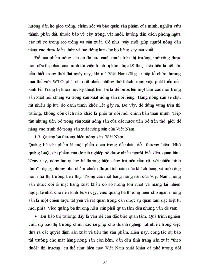 image for page Vai trò của thương hiệu trong việc nâng cao năng lực cạnh tranh của ngành nông sản Việt Nam 1