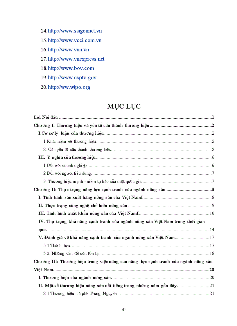 image for page Vai trò của thương hiệu trong việc nâng cao năng lực cạnh tranh của ngành nông sản Việt Nam 1