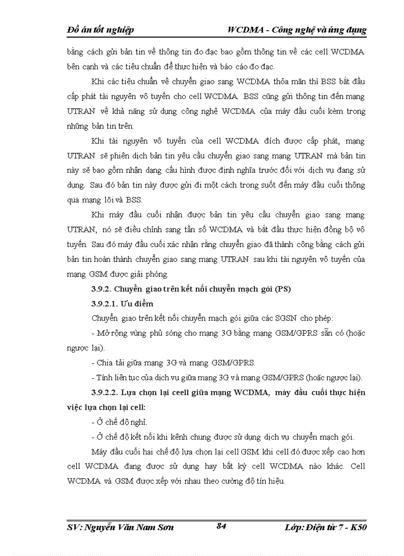 image for page WCDMA Công nghệ và ứng dụng Đồ án tốt nghiệp WCDMA Công nghệ và ứng dụng