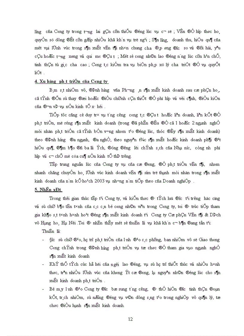 image for page Báo cáo thực tập tại Công ty Cổ phần Vận tải Dịch vụ Hàng hoá Hà Nội