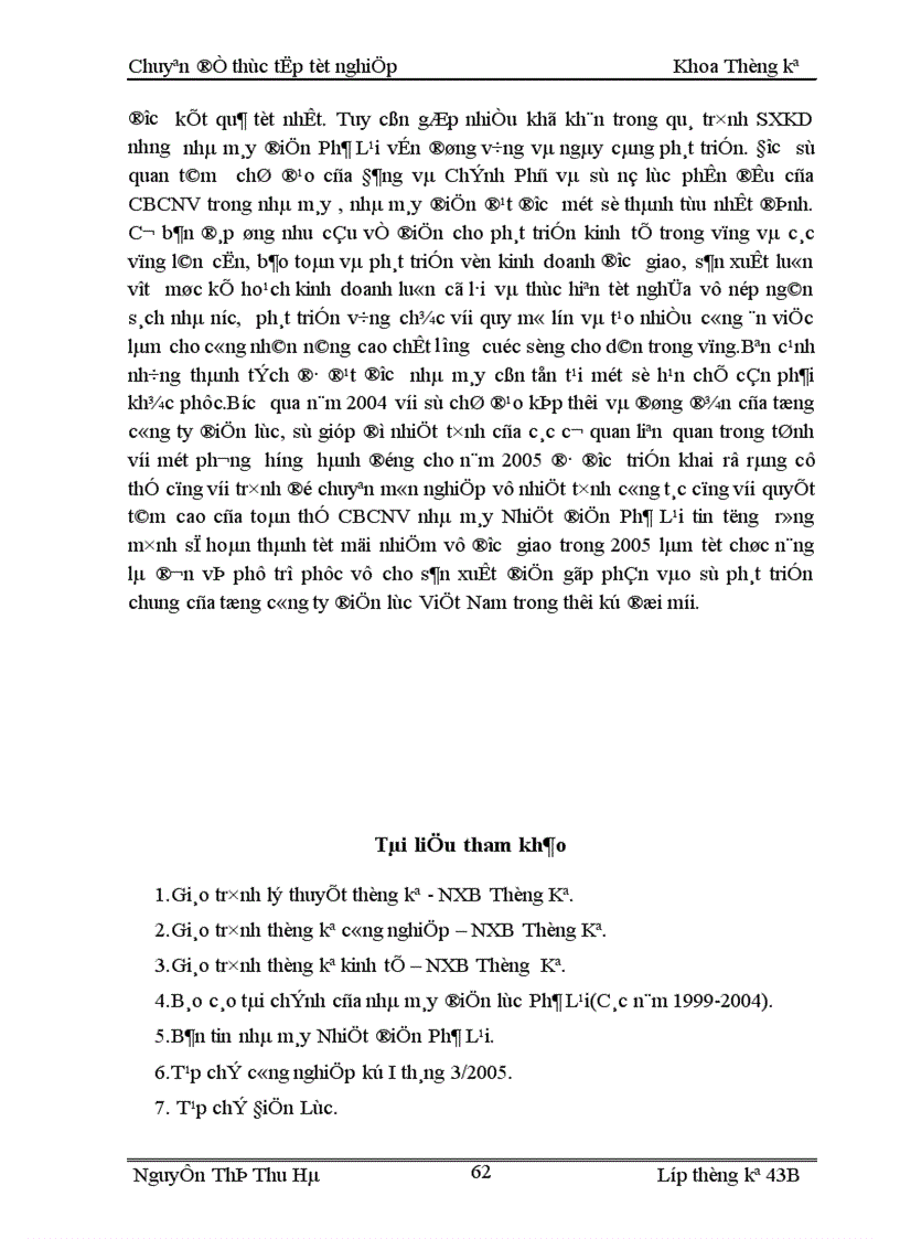 image for page Sử dụng phương pháp thống kê để phân tích hiệu quả hoạt động sản xuất kinh doanh của nhà máy nhiệt điện Phả Lại 1