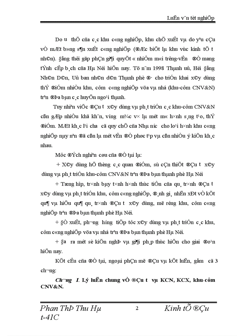 image for page Quan điểm định hướng và giải pháp đầu tư xây dựng mở rộng các khu cụm CNV N trên địa bàn thành phố Hà Nội