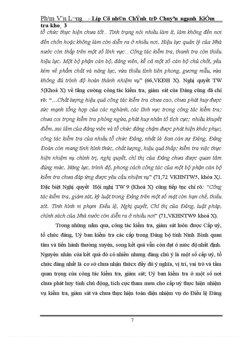 image for page Thực trạng công tác kiểm tra giám sát của Đảng bộ tỉnh Ninh Bình thời gian qua