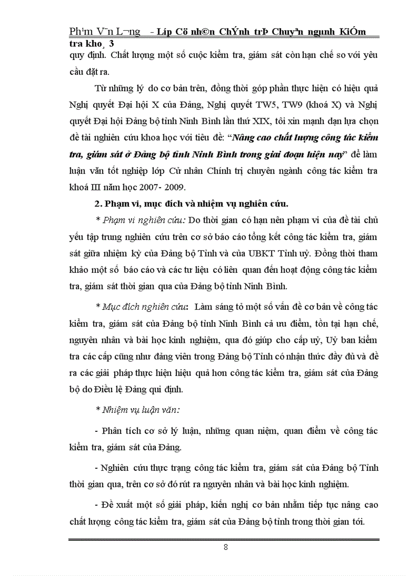 image for page Thực trạng công tác kiểm tra giám sát của Đảng bộ tỉnh Ninh Bình thời gian qua