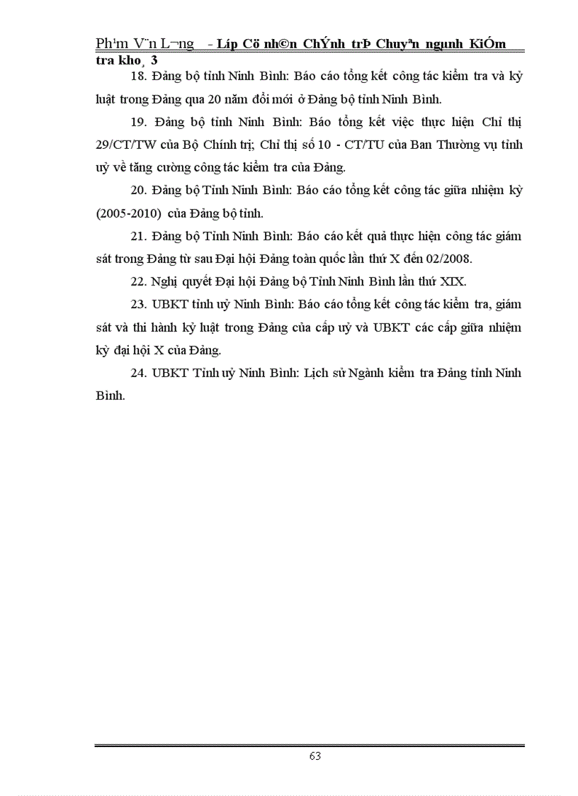 image for page Thực trạng công tác kiểm tra giám sát của Đảng bộ tỉnh Ninh Bình thời gian qua