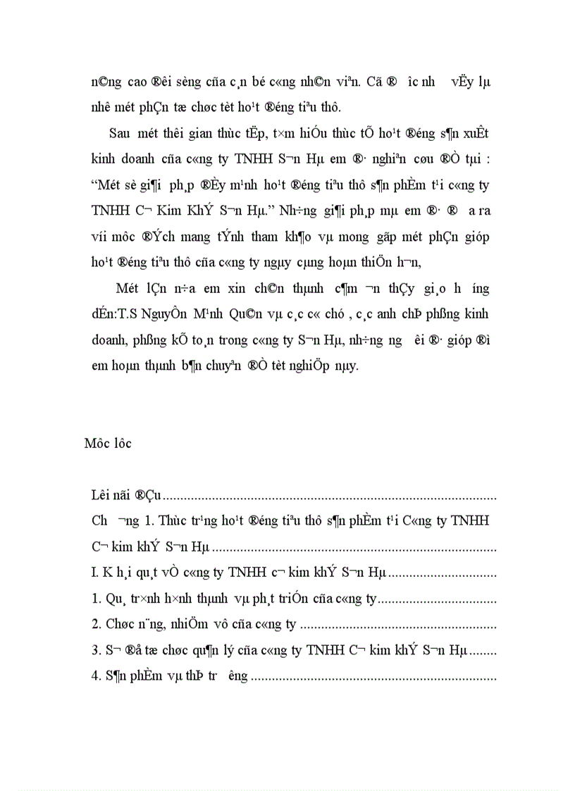 image for page Một số giải pháp đẩy mạnh hoạt động tiêu thụ sản phẩm tại công ty TNHH Cơ Kim Khí Sơn Hà 1