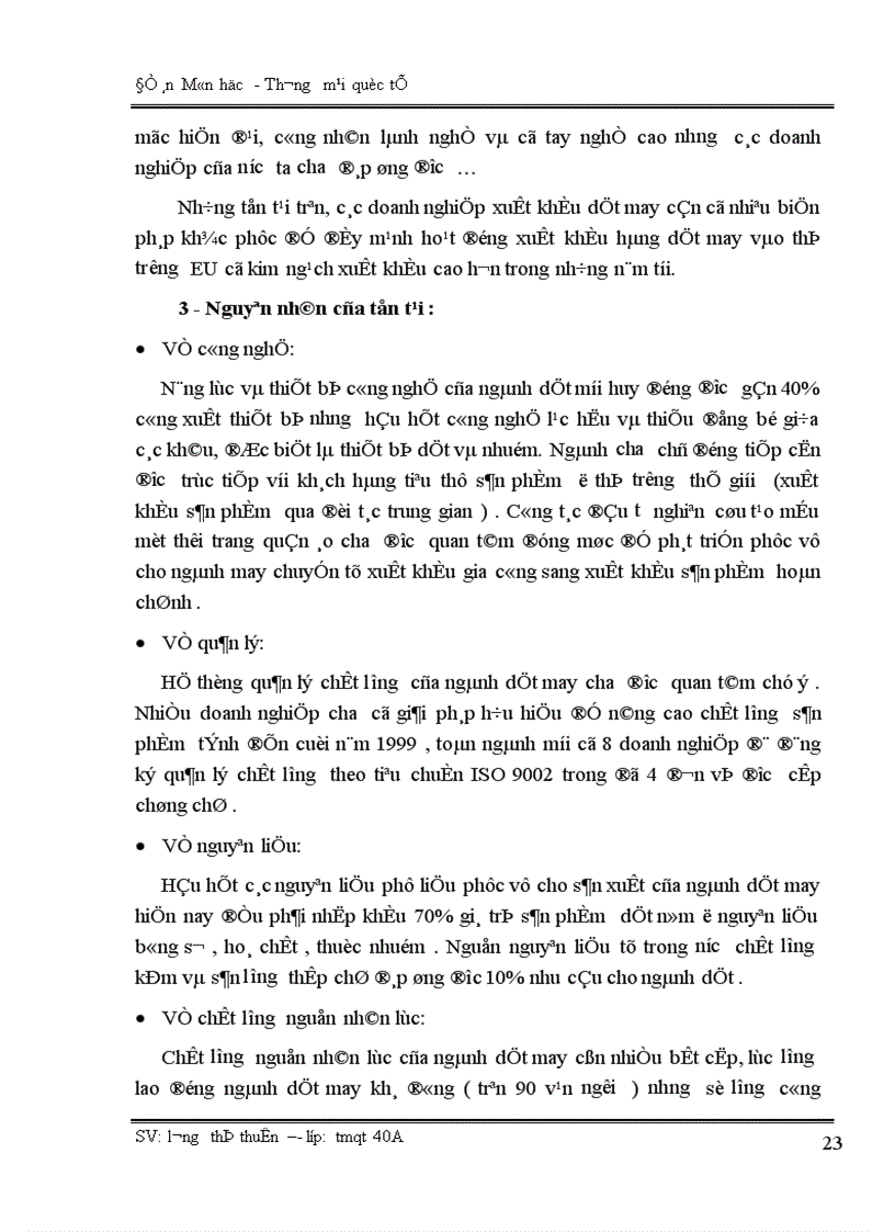 image for page Đẩy mạnh xuất khẩu hàng dệt may Việt Nam sang thị trường EU