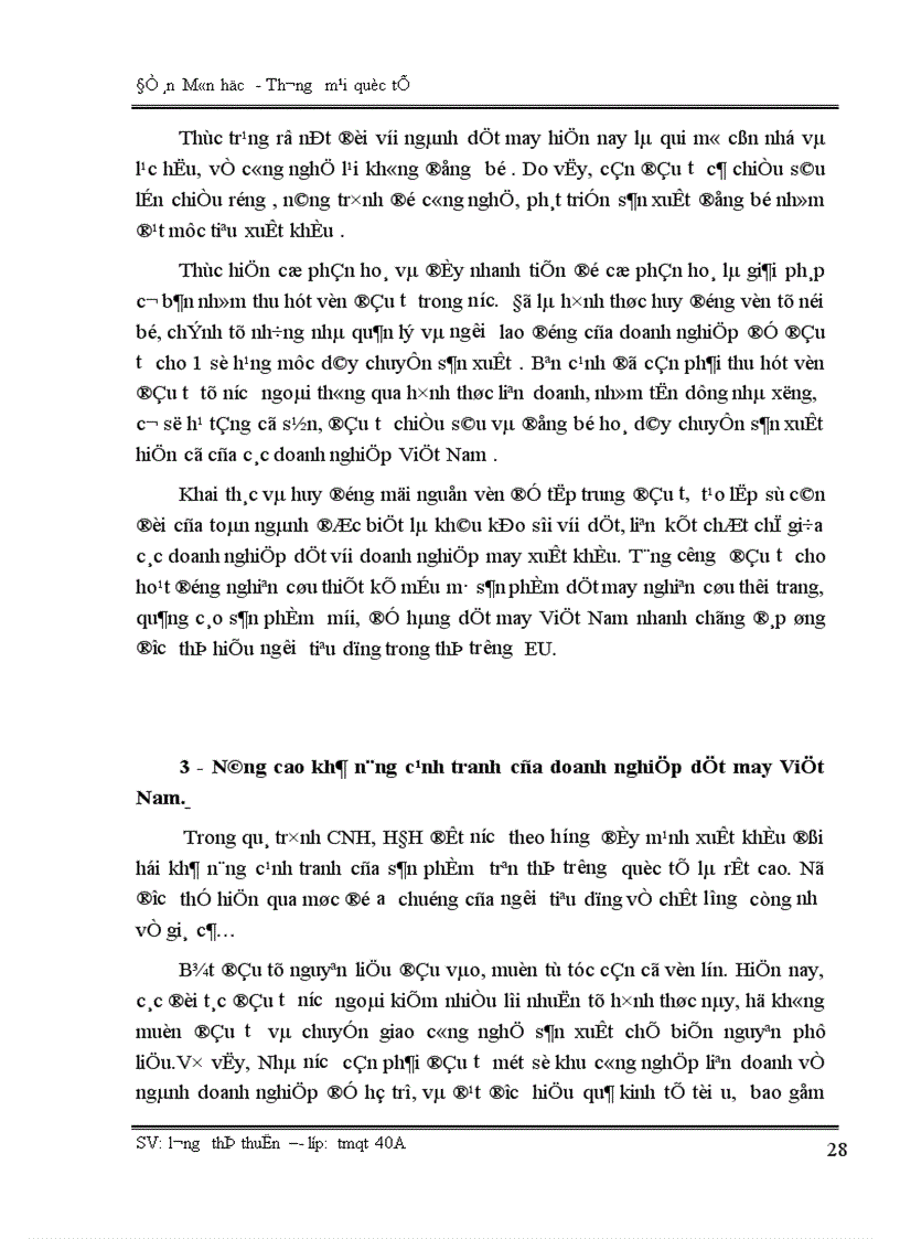 image for page Đẩy mạnh xuất khẩu hàng dệt may Việt Nam sang thị trường EU